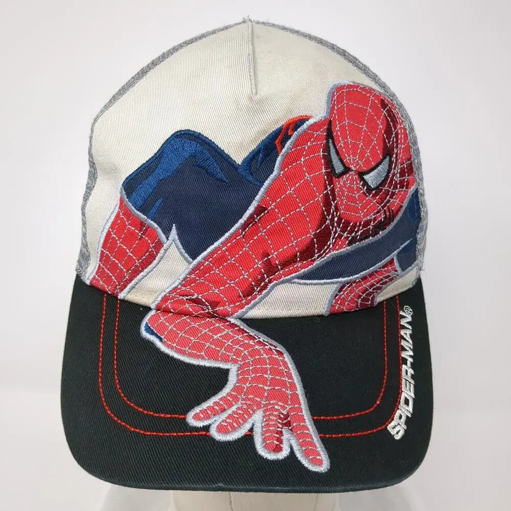 Spider-man Boys Snapback Mesh Back Trucker Hat Multicolor One Size Outdoor